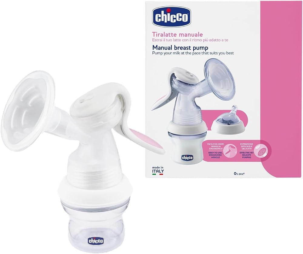 chicco Manuel Göğüs Pompası, Şeffaf/Beyaz
