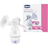 chicco Manual Chest Pump, Transparent/White
