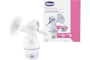 Chicco Sacaleches Manual Cómodo y Fácil de Usar con Forma Ergonómica, Tetina Inclinada y Tapa Hermética, Convertible en Biberón Sacaleches con Biberón 150 ml incluido