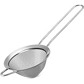 Tumtanm Strainers Fine Mesh, Food Strainer Colander for Kitchen, Stainless Steel Conical Strainers and Colanders, Cocktail St
