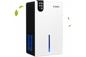 Kiumo Luftentfeuchter, (30m²) 2.5L für RV, Schlafzimmer, Badezimmer und Andere Kleine Räume, mit Utomatischer Abschaltfunktion, Zwei Betriebsmodi und 7 Farben LED-Licht.