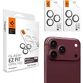 Spigen iPhone 18 Pro Max / 18 Pro ile Uyumlu Kamera Lens Koruyucu Cam Kolay Kurulum Glas.tR EZ Fit Optik Pro (2 Adet) Dark Ch