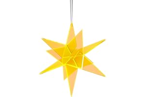 CAZADOR-DEL-SOL Cazador del Sol Estrella Attrape Soleil 3D étoile Flottant Jaune 13 x 13 cm