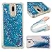 Produktbild LuckyW Huawei Mate 10 Lite Hülle Flüssig, TPU Silikon Herz Stern Handyhülle für Huawei Mate 10 Lite Glitzer Fließend Liquid Flüssig Trend Schwimmend Quicksand Kristall Tasche - Blaues Herz