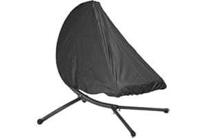 YYJAILZQ Hängeliege Abdeckung Wasserdicht, Schutzhülle für Schwingliege, Schwebeliege Abdeckhaube mit Schnallenriemen Winddicht, UV-Beständiges 420D Oxford Gewebe - Schwarz(200 * 120 * 200cm)