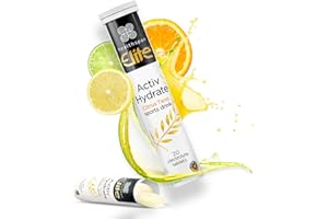 Healthspan Elite Electrolyte Tablet - Zero Sugar with Essential Minerals & Electrolytes - Citrus Twist Flavour - Boost Hydration, Performance & Wellness - All Blacks Official Partner - 40 Tablets