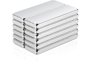 MIN CI 12pcs Imanes Extra Fuertes Pequeño Imanes de Neodimio 30 x 10 x 3 mm Mini Imanes Rectangulares Planas Placas Magnéticas para Frigoríficos Pizarra Armario Cocina