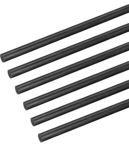 QUARKZMAN 6 stuks koolstofvezelstang, 6 mm x 300 mm, carbonstang voor
