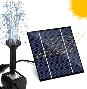 Scizor Solar Fountain with Water Pump Panel for Bird Bath, Solar Panel Kit, Outdoor Fountain for Small Pond, Patio, Garden and Fish Tank