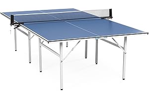 Dione Tischtennisplatte S100i Indoor - 274x152cm - Blau TT-Platte - Tischtennistisch - Vormontiert - 60KG