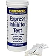 Fernox Test Express Inhibitor Strips 62514 on-site Testing for Water Underfloor Heating & Central Heating Systems 50 Test Strips Quick & Easy Water Quality Testing.