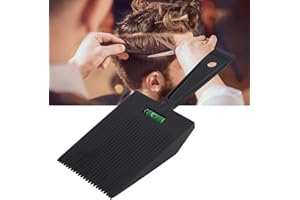 wosume Flattopper grzebień, płaski Top Guide, grzebień do strzyżenia włosów, grzebień fryzjerski (czarny)
