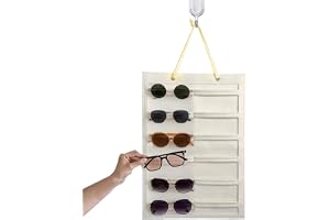 Sunglasses Organizer, Wall-Mounted Eyeglass Rack, Space-Saving Display Holder, Scratch-Resistant Storage Stand, for Home, Stu