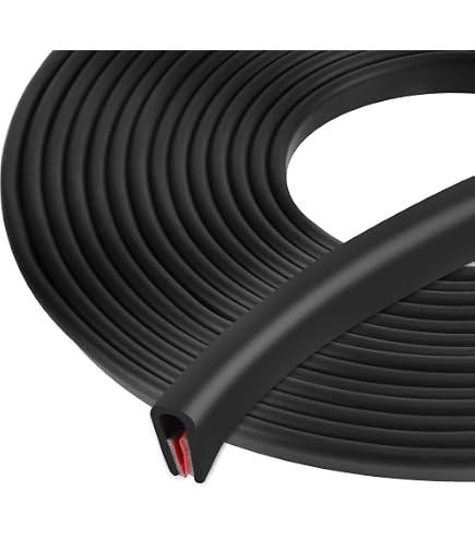 Garniture De Protection En Caoutchouc 1/8 De Pouce, Longueur 6.6 Pieds, Pour Bords Tranchants (tôle, Portes, Trappes)