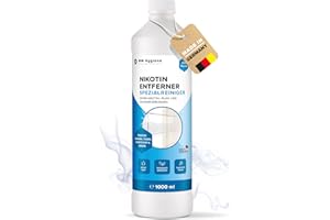 ‎MM HYGIENE MM HYGIENE Nicotine Remover & Plastic Cleaner 1000 ml High Concentrate - Soot & Nicotine Cleaner for Window Frames, Walls, Doors, Radiators, Plastic, Tiles - Made in Germany