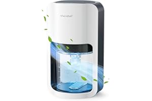 QEXREED Small Dehumidifiers for Home 1200ml, Portable Dehumidifier with 7 Colorful LED, Auto Shut off, Electric and Ultra Quiet Dehumidifiers for Drying Clothes, Bedroom, Bathroom, Kitchen, Wardrobe