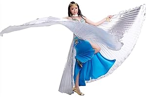 Calcifer® Ailes égyptiennes de danse du ventre ouvrant les ailes d'Isis - Cadeau idéal pour une fête