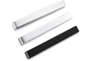 HONEY BEAR 3 Stück 5.4cm Herren Krawattennadel Set Krawattenklammer für Normale Krawatte Edelstahl Tie Clip,MEHRWEG