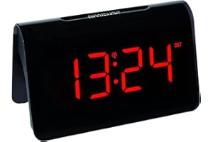 ‎TFA DOSTMANN TFA Dostmann ICON 60.2543.05 cyfrowy budzik radiowy, tworzywo sztuczne, czarny, dł. 140 x szer. 120 x wys. 120 mm