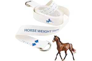 HAXISII Horse Weight Tape,1PCS 8.2Ft Portable Horse Waist Measuring Stick,Height Measuring Tape Double Scale Horse Measuring Tape for Weight Loss