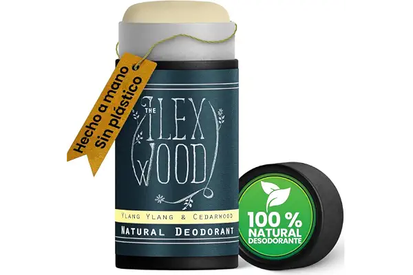 The Ilex Wood Desodorante Natural Ylang Ylang y Cedro – 70 ml | Dulce y amaderado. Natural, sin sales de aluminio, plástico ni alcohol. Vegano, tubo de cartón ecológico.