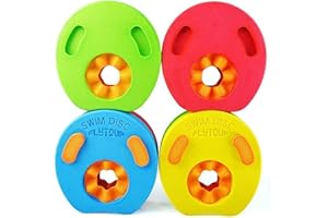 KANGMEILE Arm Bands Swimming Kids, 4Pcs Kids Arm Float Discs Swimming Arm Band Pool Set for Kids, Swim Discs Set of Childrens Float Aid Discs Kids Learn Swimming for Kids Boys Girls Toddlers, Age 2 â€“ 6