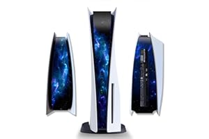 Wonhomke Sky Design pour PS5 Centre Side Vinyl Skin pour PS5 Centre Side Skin pour PS5 Centre Side PVC Skin pour Autocollant pour Le côté de la PS5 (PS5-018)