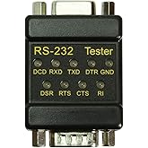 cablemax® RS-232 LED Link Tester DB-9 Stecker auf DB-9 Buchse