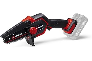 Einhell Power X-Change 18V Cordless Pruning Saw - 12.5cm Cutting Length Mini Chainsaw Cordless with Brushless Motor - GE-PS 18/15 Li BL Solo Hand-held Electric Saw (Battery Not Included)