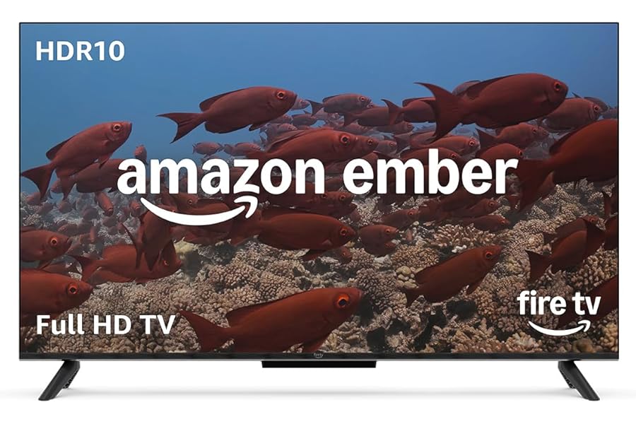 Amazon Ember 32" 2-Series with Fire TV (newest gen), HD smart TV with Alexa Remote, fast streaming, Dolby Audio, Ambient Experience, free and live TV.