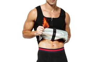 Casey Kevin Chaleco Sauna Hombre Compresion Reductoras Adelgazante Fajas Deportivo Sudoración Camiseta Gym Shapewear