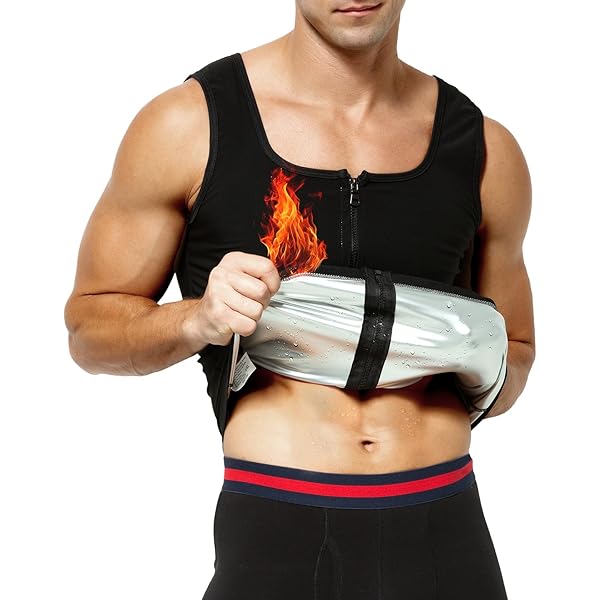 Sudorazione Maglietta Sauna Maglietta Sauna Magliette Per Sudare Panciera  Per Snellire Uomo