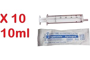 PintoMed Pack Jeringa Desechable Esteril 2 Partes - 10 x 10 ml - Luer Slip - Paquete de 10 unidades
