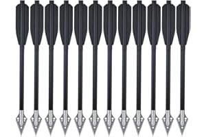 ‎HUNTINGDOOR Huntingdoor 6,7” Aluminium Pistole Armbrust Bolzen Pfeile mit Jagdspitze Bogenschießen Armbrustpfeile Jagd Armbrustbolzen für 50-80 LB Armbrust 12/24 STK