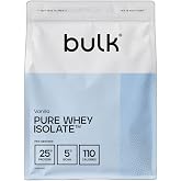 Bulk Pure Whey Isolate, Vanilla, 900g | 24 to 26 grams of Protein, 100% Whey Isolate, Low Sugar and Fat, Easy to Mix, Support