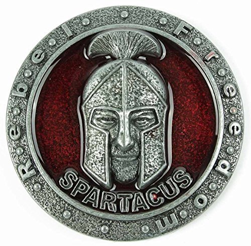 Preisvergleich Produktbild Choppershop Spartacus Metall Gürtelschnalle Rot Emaille