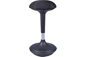 bonmedico Ergonomiczna pufa do siedzenia, krzesło biurowe, alternatywa do biurka, biurka stojącego – regulacja wysokości z efektem kołysania