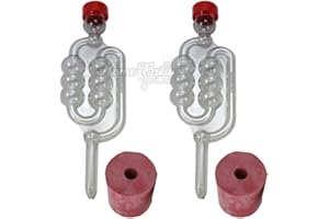 Home Brew Online - Set de borboteador de vino/cerveza y capuchones de goma para damajuana