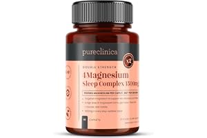 Double Strength Magnesium Sleep Complex 1500mg x 90 Caplets – 247mg Elemental Magnesium – Bis-Glycinate, Malate, L-Taurate &