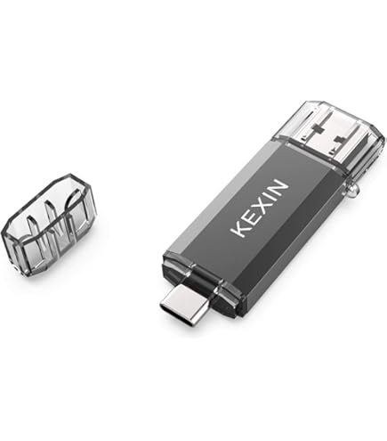Clé USB 64 Go 3.0 2-en-1 Type-C Et USB-A - Imperméable - Bleu