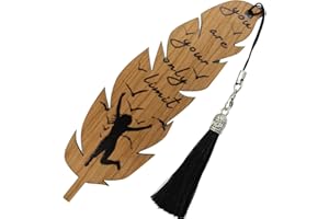 Amore Legno Sforza Segnalibro in Legno con Frasi Motivazionali - Idee Regalo Donna e Uomo - Portafortuna Originale per Laurea Amanti della Lettura Colleghi Maestre ed Amici - Pensierini Particolari