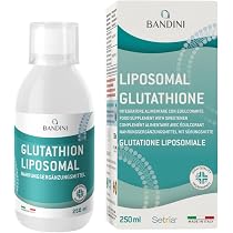 Bandini® Liposomal Glutathione 250 ml L-Glutathione Setria® Liposomal | Tripeptid Glutaminsäure, Cystein, Glycin | Antioxidans, Immunsystem, Leber