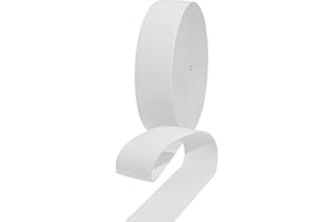 HERZONE Elastico da 20 m, larghezza 4,5 cm, elastico bianco, elastico in gomma, per la casa, accessorio per il cucito, fai da te (bianco, 4,5 cm)