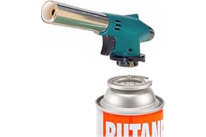 Maryse Cannello a Gas, Cannello da Cucina, Bruciatori da Cucina, Torcia Cucina con Fiamma Regolabile per Barbecue, Dolci, Cucina, Campeggio, Saldatura (Butano Non Incluso)