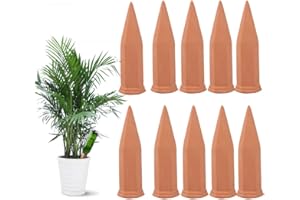 WUJUN Automatische Pflanzenbewässerungspfähle, Terrakotta-Bewässerungskugeln für Urlaub, für Innen- und Außenpflanzen (10 Stück)