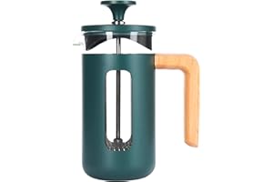 La Cafetière Pisa Stainless Steel Cafetiere 3 Cup French Press, Green, Gift Boxed