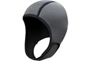 JISADER Scuba Diving Hood 2mm Neoprene Diving Muta Cappuccio, Mantieni Caldo Dive Hood Surf cap, Cappello da Nuoto per Donne, Uomini, Surf, Canoa Vela
