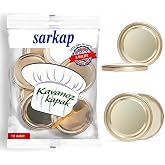 10 Jar Lids with Pendulum Hygienic Package - Gold - 82 mm