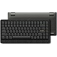 LOFREE Edge Low Profile Mechanical Keyboard, 75% Rechargeable Bluetooth and Wired Connection for Window, Mac OS/POM Switches 2.0, Carbon Fiber Top Case, Mg Alloy Bottom Case (Volcano Grey) US Layout