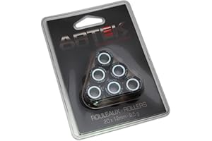 Galet rouleau de variateur Artek pour Scooter Yamaha 125 Xmax 2006 à 2020 20x12 9.5Grs Neuf